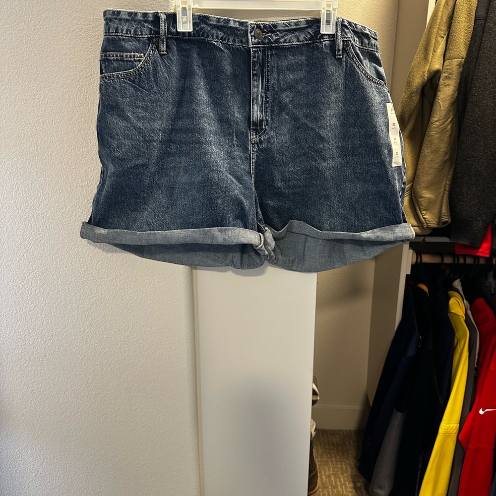 NWT Ava & Viv Dark Blue Jean Shorts